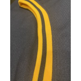 Men's Black & Purple Color Block Basketball Jersey with Embroidered 24 & #8 Design - Breathable Loose Fit Streetwear for All-Season Sports & Casual Wear, Basketball Gear, Durable Sportswear