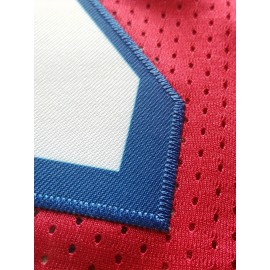 Men's Red # 16 American Football Suit Loose Embroidered Sports, Fashion, Casual, Street Breathable Football Suit