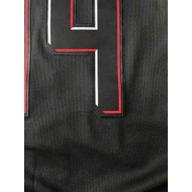 Men'S Black 44 Baseball Shirt, Street Breathable, Fashionable And Casual, Loose Casual Letter Embroidered Button Sports Style