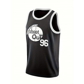 Men's Black # 96 Basketball Shirt Casual Fashion Breathable Sports High Quality Embroidered Street Basketball Pullover