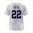 Men'S Black And White Stripe # 22 Baseball Shirt, Loose Embroidered Sports, Fashionable And Casual, Street Breathable
