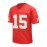 Men's Red #15 American Football Jersey - Loose Fit Breathable Embroidered V-Neck, All-Season Casual & Sports Wear for Street Style, Outdoor Activities, Gym, Camping - Machine Washable