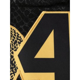 Men's Black Snake Light Beige Texture Basketball Jersey #24 - Breathable Embroidered Streetwear Pullover, Loose Fit All-Season Comfort for Sports & Casual Wear, Highquality Embroidery