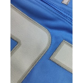 Men'S Blue # 20American Football Jersey Casual Loose Letter Embroidered Sports Style, Fashionable Street Breathable Football Jersey