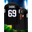 Men's Black #69 Ice Hockey Jersey - Loose Fit Breathable V-Neck Sweatshirt with SHORE Embroidery & Bear Graphic, All-Season Casual Streetwear for Sports & Outdoor Activities