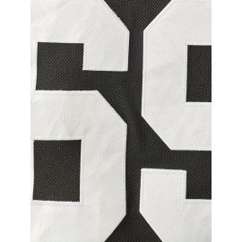 Men's Black #69 Ice Hockey Jersey - Loose Fit Breathable V-Neck Sweatshirt with SHORE Embroidery & Bear Graphic, All-Season Casual Streetwear for Sports & Outdoor Activities