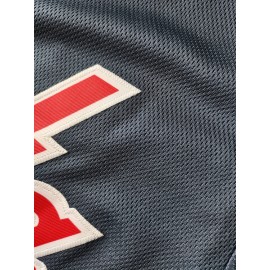 Men's Dark Blue #13 Baseball Jersey - Loose Fit V-Neck Embroidered Sports Shirt, Breathable Button-Up Casual Streetwear for All Seasons, Outdoor & Athletic Activities, Allseason Apparel, Embroidered Detailing