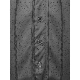 Men'S Retro Baseball Shirt Embroidered With Numbers 12 Loose V-neck Button Loop Sports Shirt Suitable For Summer Parties And Casual Wear Size S-3XL