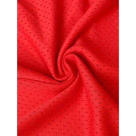 Men's Embroidered Polyester Basketball Jersey, Crew Neck, Loose Fit, Sports Style, for Casual & Athletic Wear, Perfect for Training, Hiking, Cycling, Fishing, Parties & Special Occasions - S-XXXL