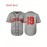 Men'S Baseball Jacket # 19 Grey Embroidered Letter V-Neck Slightly Elastic Loose Fit Suitable For Casual Sports, Outdoor Activities, And Seasonal Celebrations S-3XL