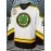 Men's #3 Embroidered Ice Hockey Jersey - Vibrant Green & White V-Neck, Breathable Knit Fabric, Casual Sports Uniform for Parties, Training & Casual Attire, Sizes S-3XL