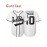 Men'S Retro Baseball Shirt Embroidered Number # 10 White Loose V-neck Button Ring Sports Shirt Suitable For Summer Parties And Casual Wear S-3XL