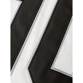 Men'S Retro Baseball Shirt Embroidered Number # 10 White Loose V-neck Button Ring Sports Shirt Suitable For Summer Parties And Casual Wear S-3XL