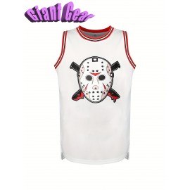 Men'S # 13 White Embroidered Basketball Jersey Breathable Polyester Fiber V-neck Top Is Perfect For Team Sports, Street Basketball, Beach And Casual Wear Size S-3XL