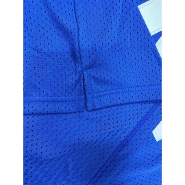 Men's #33 Blue Basketball Jersey - Retro Style, Breathable Polyester, V-Neck, Sleeveless Sports Uniform for Training, Competition & Parties - Machine Washable, Sizes S-XXXL, Casual Party Wear|Graphic Tank Top|Polyester Sports Fabric