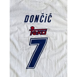 Men's #7 White Embroidered Basketball Jersey - Breathable Polyester V-Neck Top with Blue Accents, Ideal for Team Sports, Streetball, Beach & Casual Wear - Sizes S to XXXL, Basketball Accessories