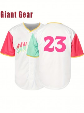 Men'S # 23 White Hooded Baseball Sweatshirt S-3XL