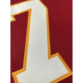 Men'S red # 7American Football Jersey Suit Loose Embroidered Sports, Fashionable and Casual, Street Breathable Football Suit