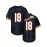 SheLucki Men'S Black #18 American Football Jersey, Loose Fit, Breathable Polyester, V-Neck, Embroidered Sports Top, Casual Streetwear for All Seasons