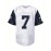 Men'S White Patchwork Sleeves # 7American Football Uniform, Loose Embroidery Sports, Fashionable And Casual, Street Breathable Football Uniform