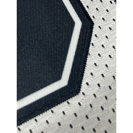 Men'S White Patchwork Sleeves # 7American Football Uniform, Loose Embroidery Sports, Fashionable And Casual, Street Breathable Football Uniform