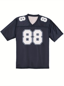 Women's Dallas #88 Polyester Football Jersey T Shirts, V-Neck Sports Shirt With Slight Stretch, Breathable Casual Knit Fabric For All Seasons, Loose Fit Adult & Teen, Fans Gift Women Youth
